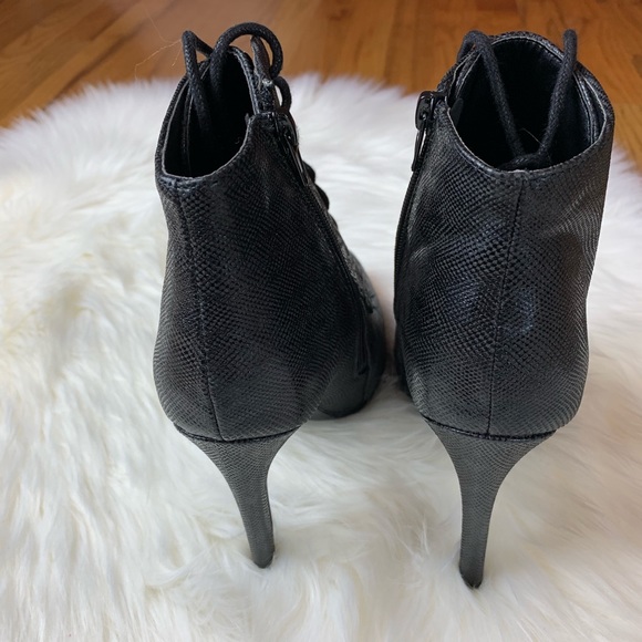 Qupid Lace-up Stiletto Bootie - Picture 7 of 8